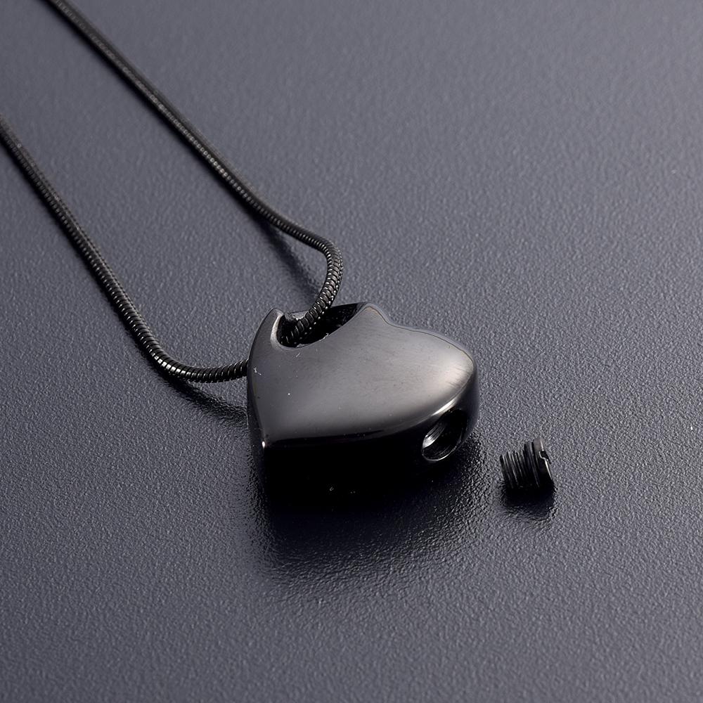 Cremation Necklace - Heart Shaped Cremation Urn Necklace