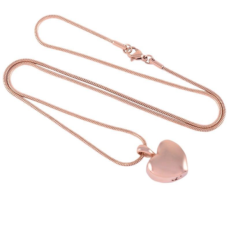 Cremation Necklace - Heart Shaped Cremation Urn Necklace