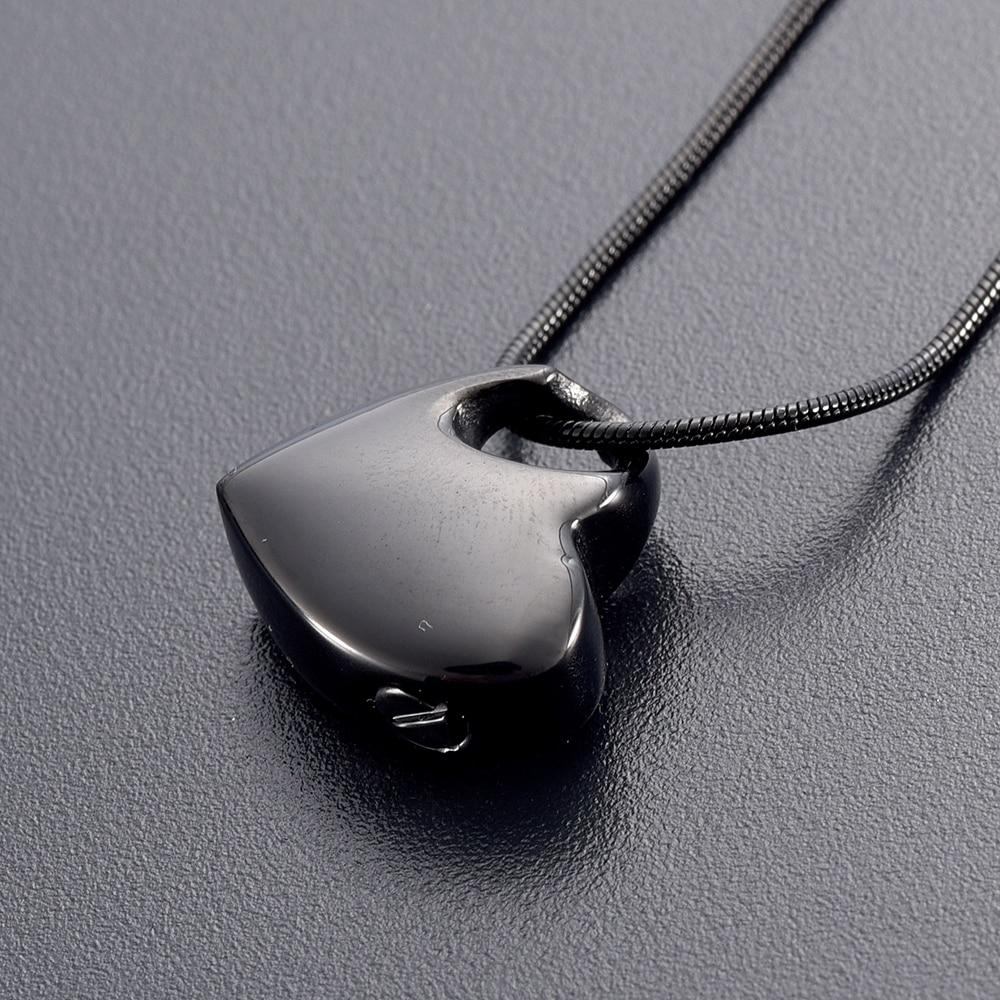 Cremation Necklace - Heart Shaped Cremation Urn Necklace