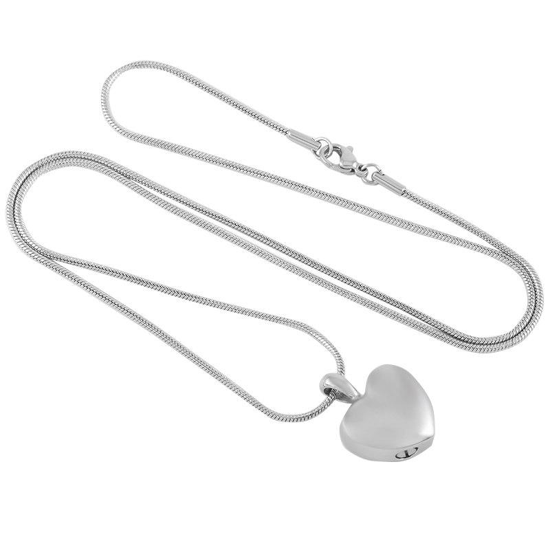 Cremation Necklace - Heart Shaped Cremation Urn Necklace