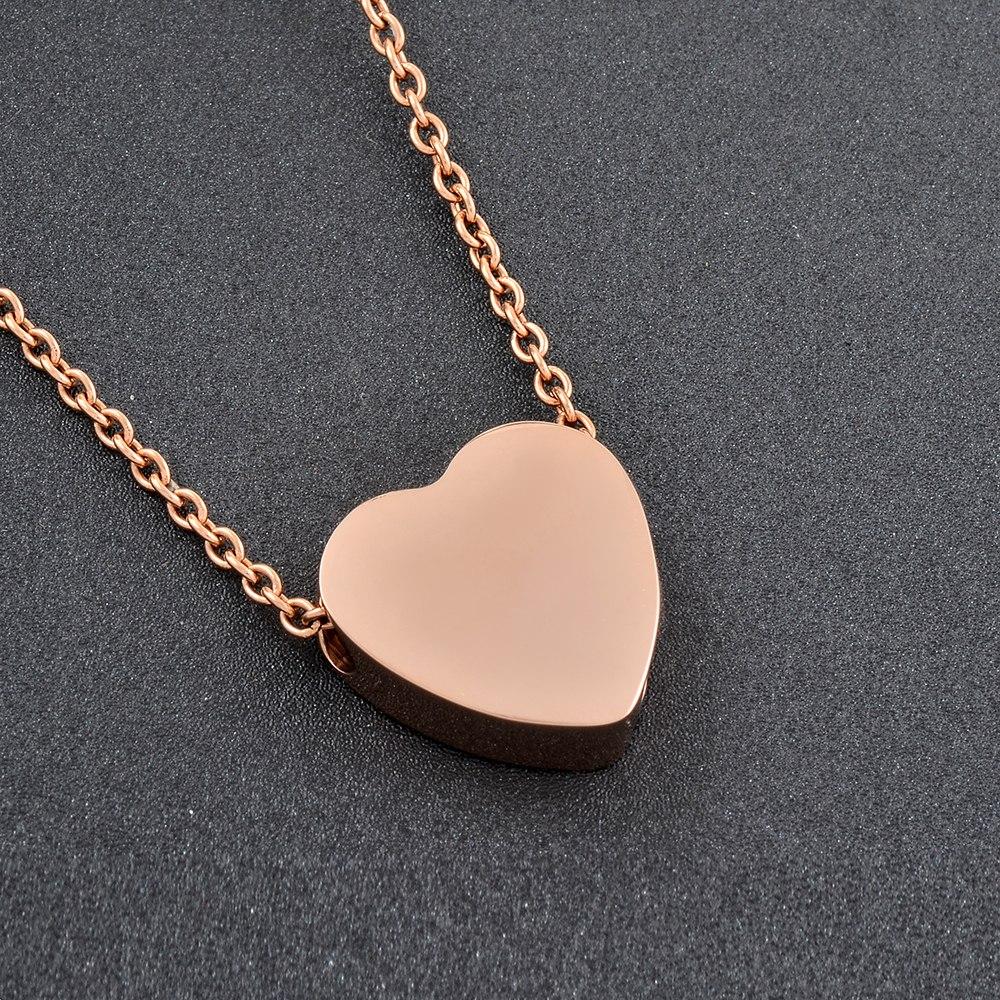 Cremation Necklace - Heart Shaped Cremation Urn Necklace With Etched Tree Of Life
