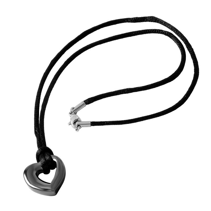 Cremation Necklace - Hollow Heart Cremation Urn Necklace