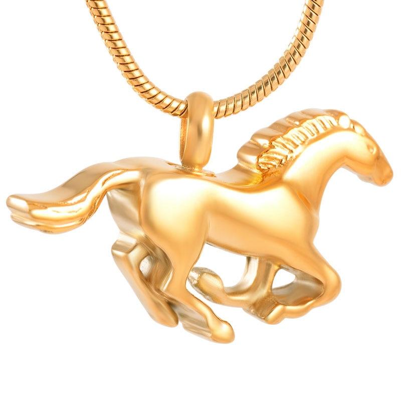 Cremation Necklace - Horse Shaped Cremation Urn Necklace