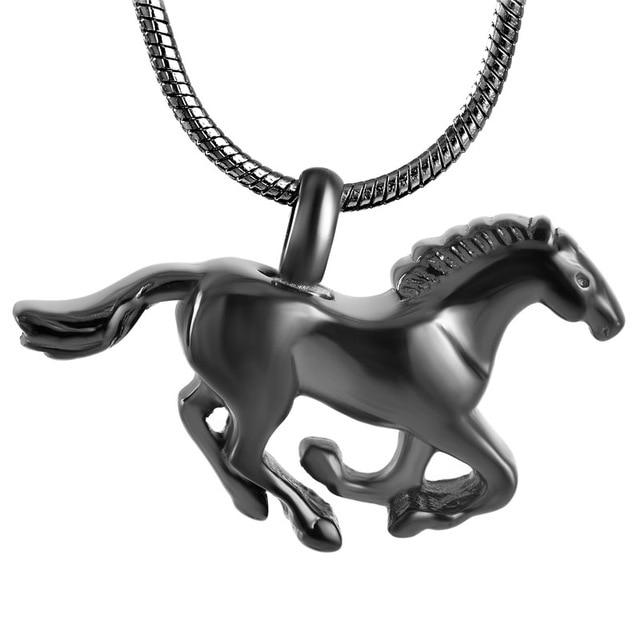 Cremation Necklace - Horse Shaped Cremation Urn Necklace