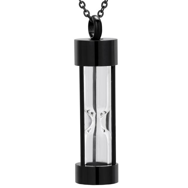 Cremation Necklace - Hourglass Cremation Urn Necklace