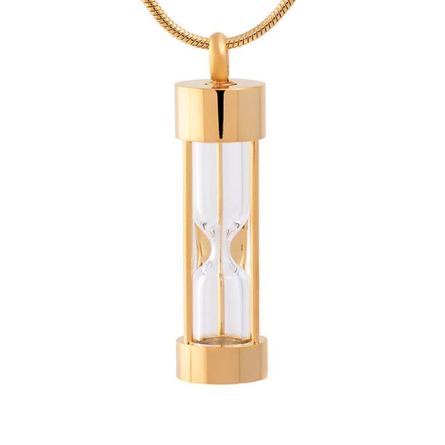 Cremation Necklace - Hourglass Cremation Urn Necklace