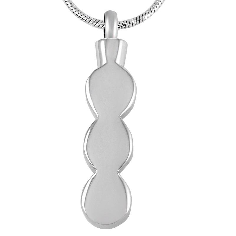 Cremation Necklace - Infinity Gemstone Cremation Urn Necklace With Rhinestones