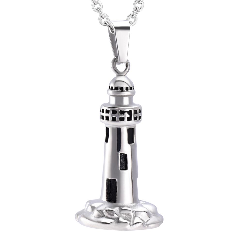 Cremation Necklace - Lighthouse Cremation Urn Necklace