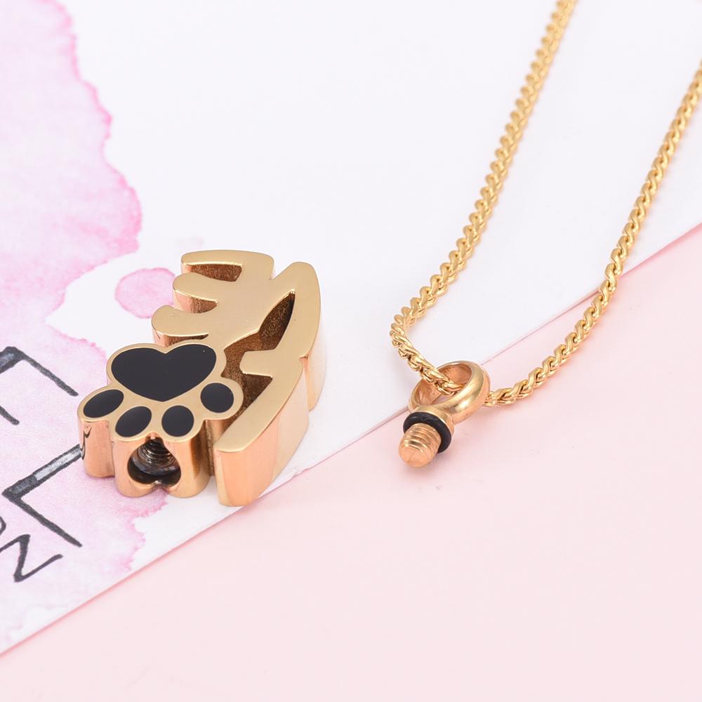 Cremation Necklace - Love Pet Cremation Urn Necklace