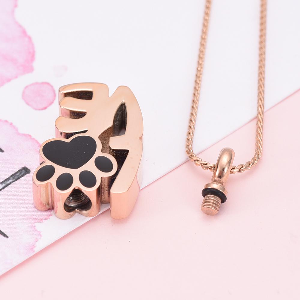 Cremation Necklace - Love Pet Cremation Urn Necklace