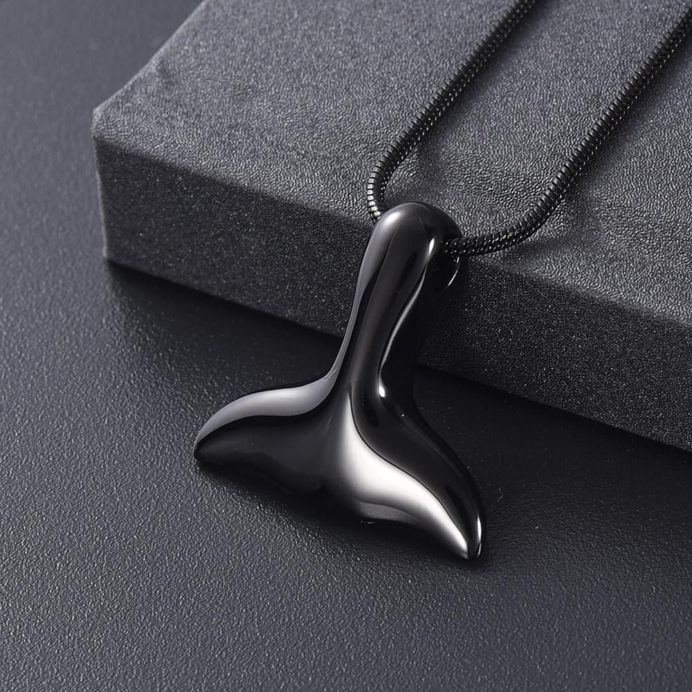 Cremation Necklace - Mermaid Tail Cremation Urn Necklace