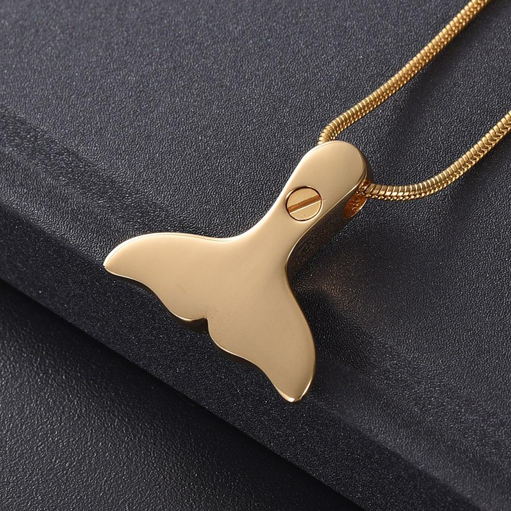 Cremation Necklace - Mermaid Tail Cremation Urn Necklace