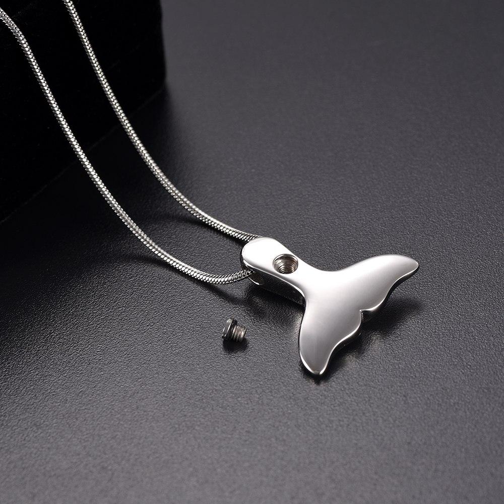 Cremation Necklace - Mermaid Tail Cremation Urn Necklace