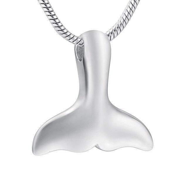 Cremation Necklace - Mermaid Tail Cremation Urn Necklace