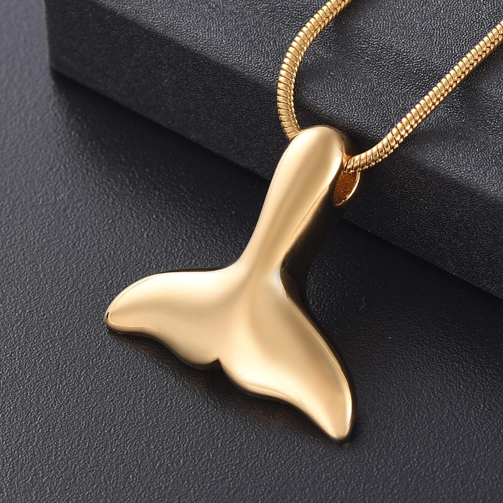 Cremation Necklace - Mermaid Tail Cremation Urn Necklace
