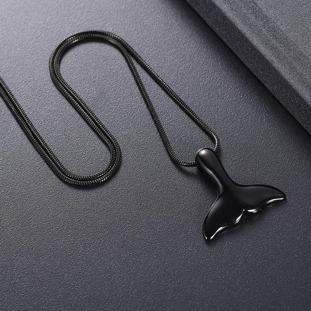 Cremation Necklace - Mermaid Tail Cremation Urn Necklace