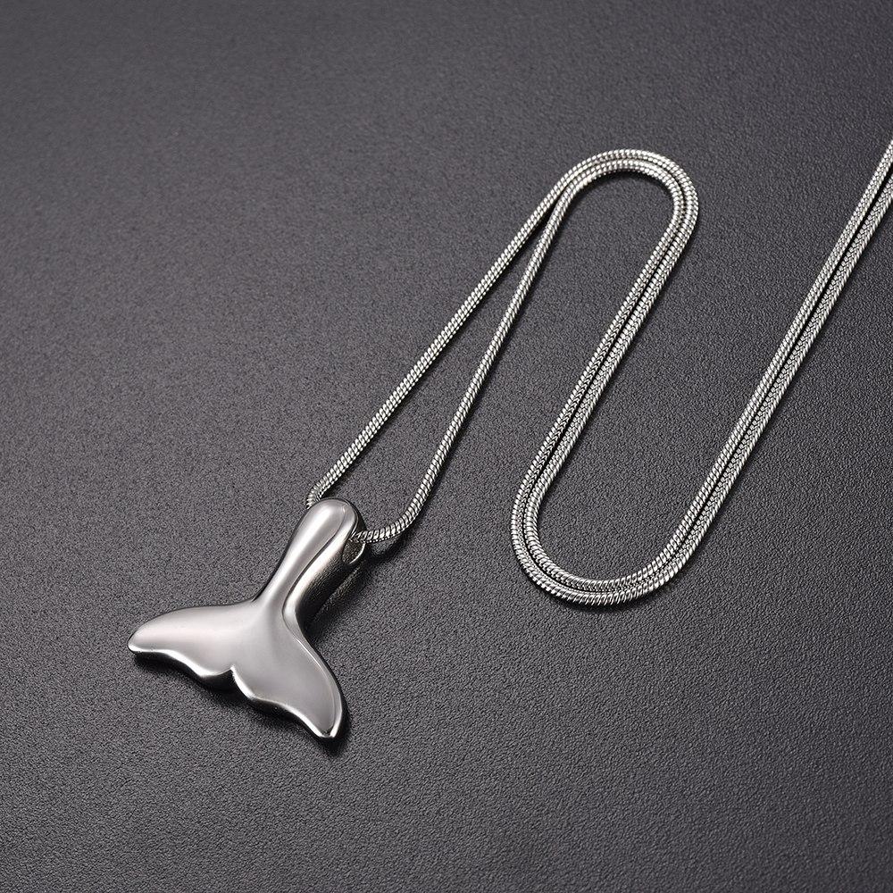 Cremation Necklace - Mermaid Tail Cremation Urn Necklace