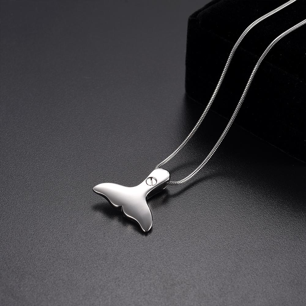 Cremation Necklace - Mermaid Tail Cremation Urn Necklace