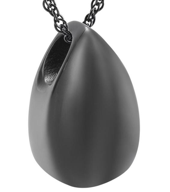 Cremation Necklace - Modern Little Teardrop Cremation Urn Necklace