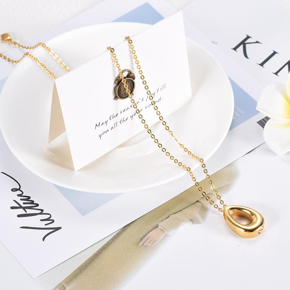 Cremation Necklace - Modern Tear Drop Shaped Cremation Urn Jewelry