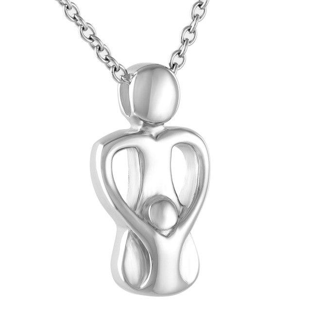 Cremation Necklace - Mom & Child Cremation Urn Necklace