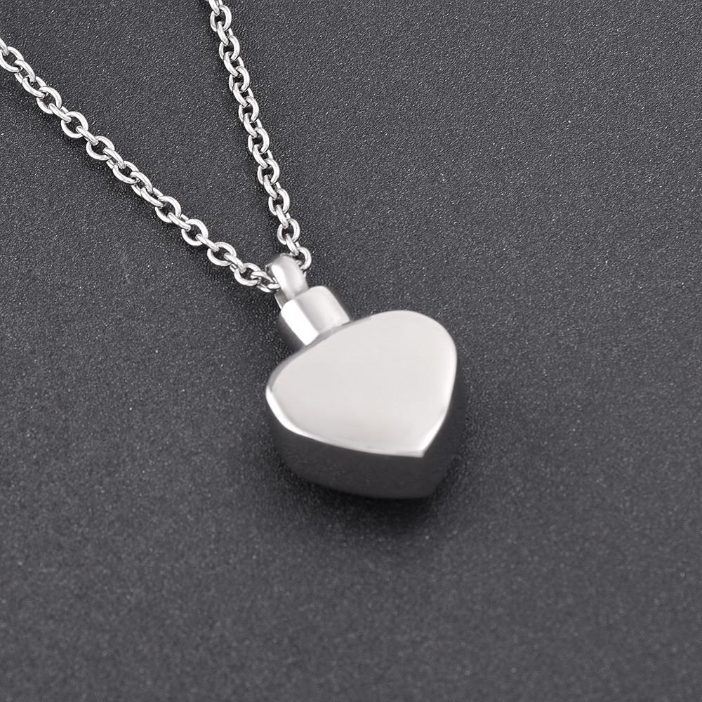 Cremation Necklace - Mom Heart Shaped Cremation Urn Necklace