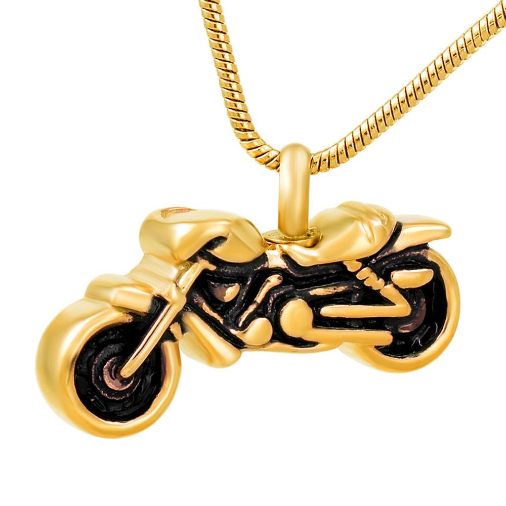 Cremation Necklace - Motorcycle Cremation Urn Necklace