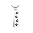 Cremation Necklace - Pet Paw Cremation Urn Necklace