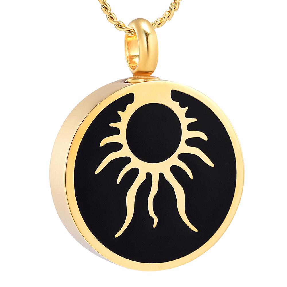 Cremation Necklace - Shining Sun Cremation Urn Necklace
