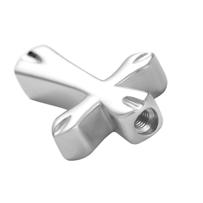 Cremation Necklace - Silver Cross Cremation Urn Necklace