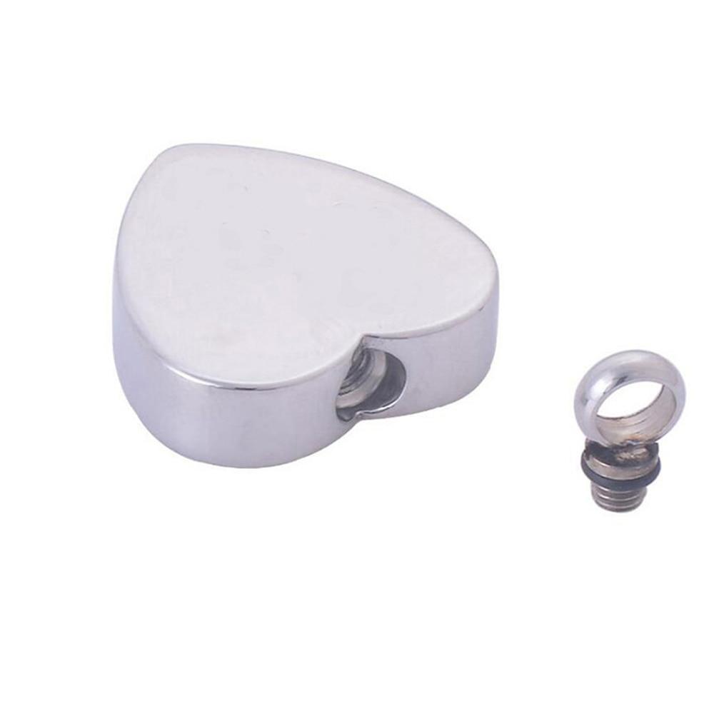 Cremation Necklace - Simple Heart Shaped Cremation Urn Necklace