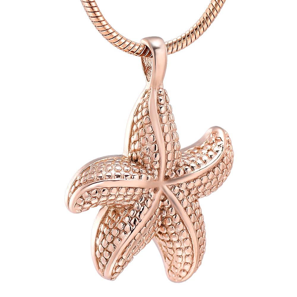 Cremation Necklace - Starfish Cremation Urn Necklace