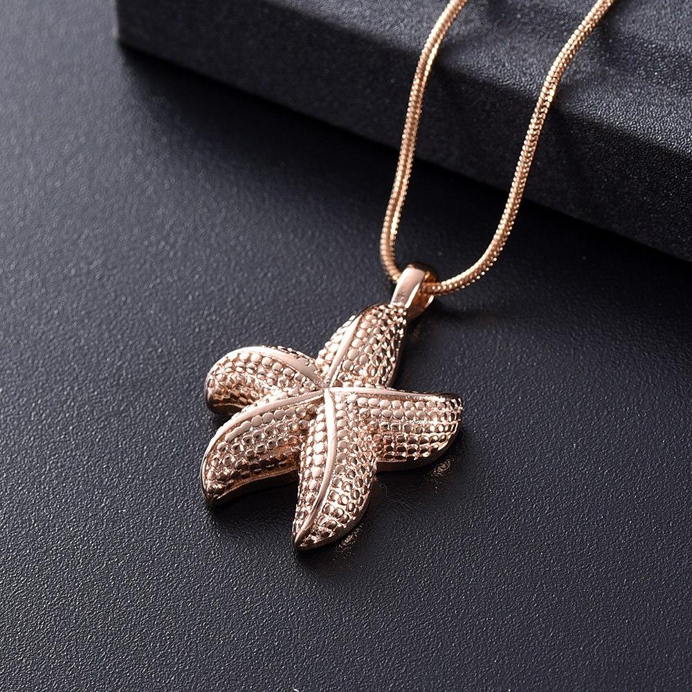 Cremation Necklace - Starfish Cremation Urn Necklace