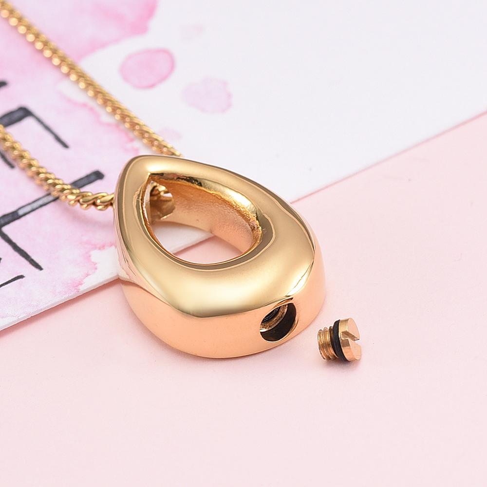Cremation Necklace - Teardrop Cremation Urn Necklace