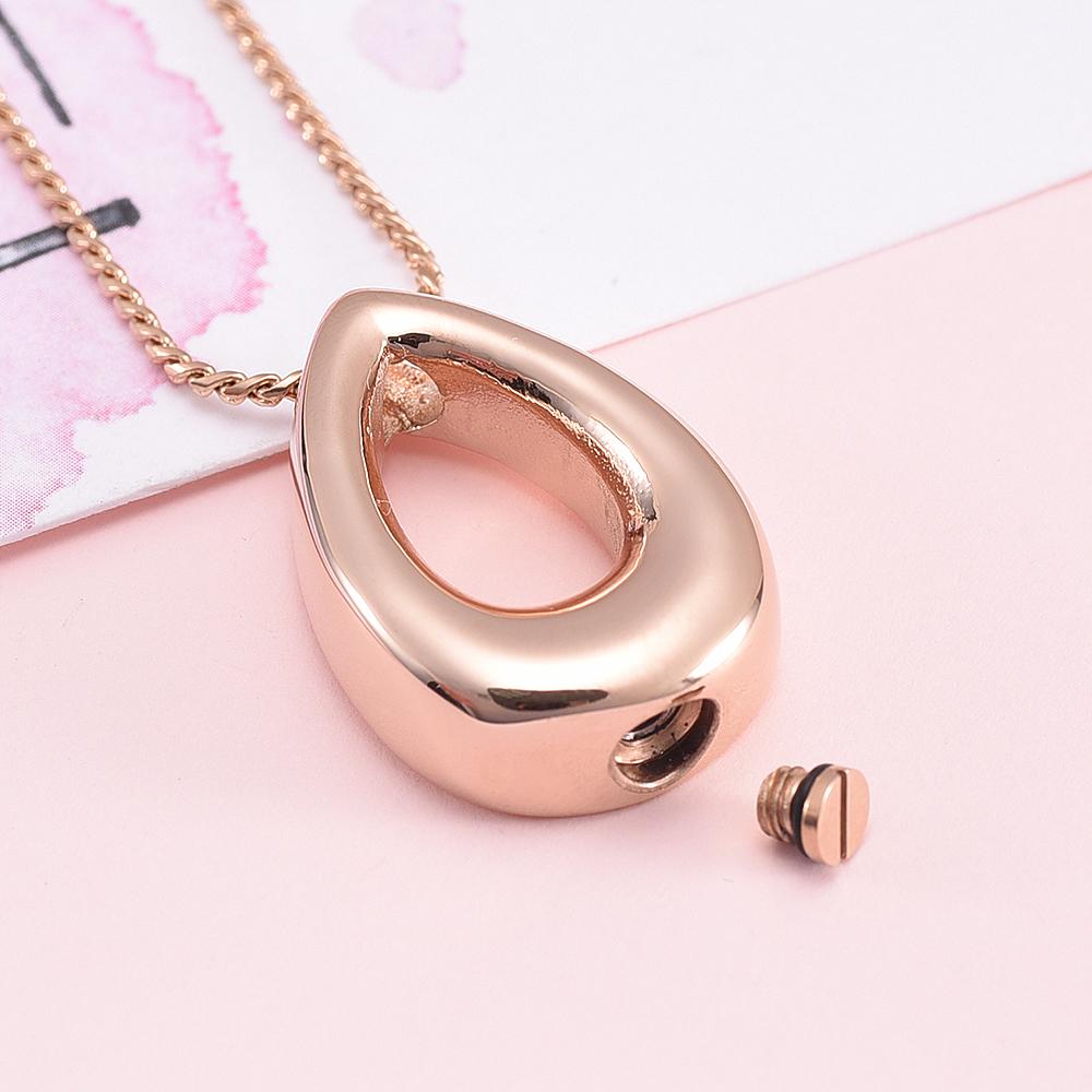 Cremation Necklace - Teardrop Cremation Urn Necklace