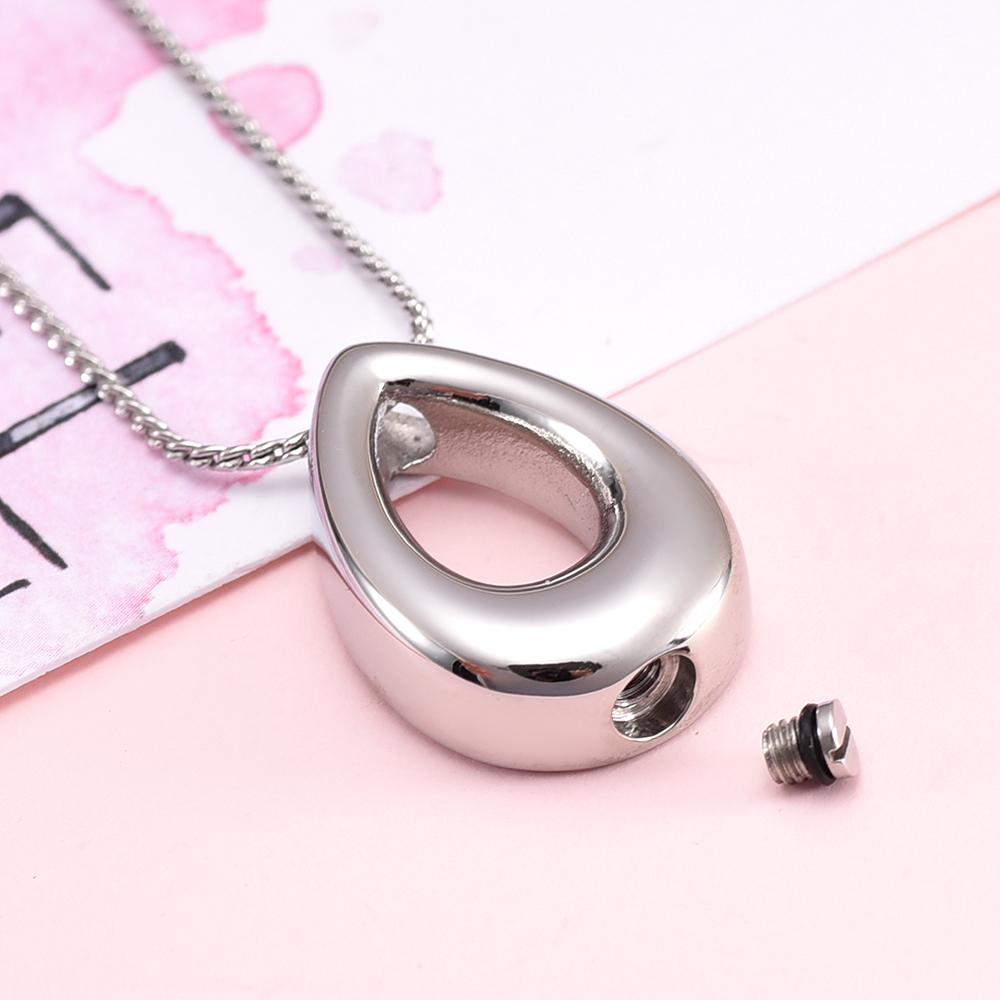 Cremation Necklace - Teardrop Cremation Urn Necklace