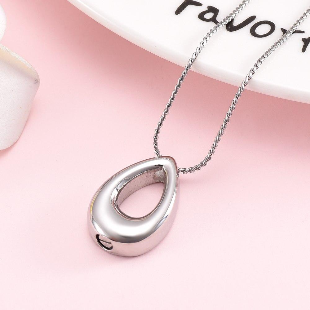 Cremation Necklace - Teardrop Cremation Urn Necklace