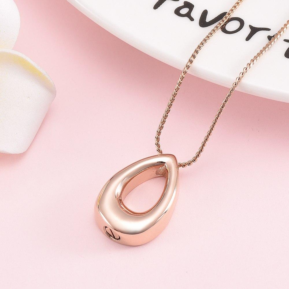 Cremation Necklace - Teardrop Cremation Urn Necklace