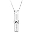 Cremation Necklace - Together Forever In Loving Memory Infinity Cylinder Cremation Urn Necklace