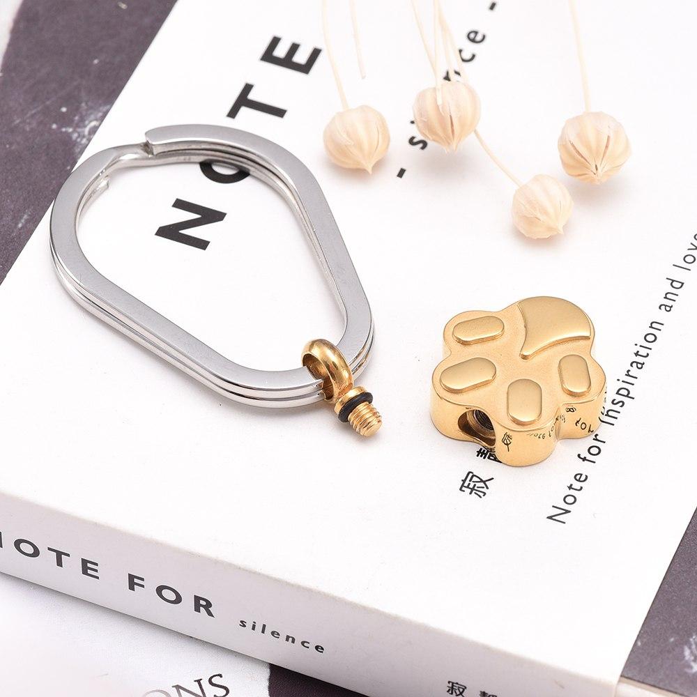 Keychain - Pet Paw Shaped Cremation Urn Keychain