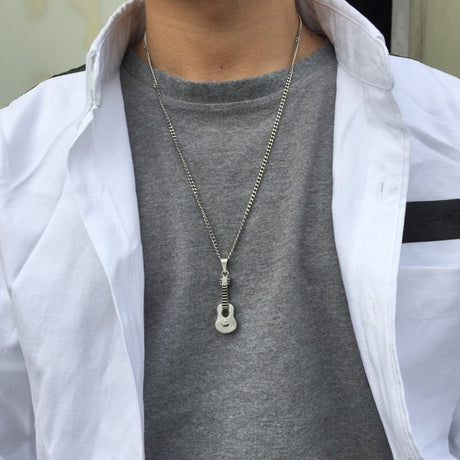 Acoustic Guitar Cremation Urn Necklace Cremation Necklace Cherished Emblems