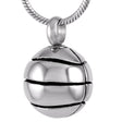 Basketball Cremation Urn Necklace Cremation Necklace Cherished Emblems Silver color necklace box funnel