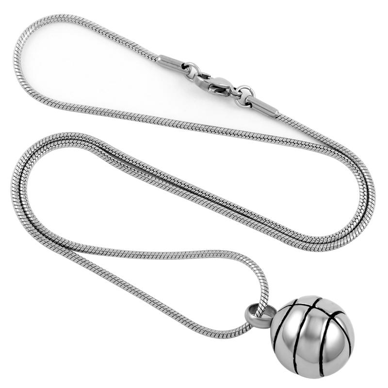 Basketball Cremation Urn Necklace Cremation Necklace Cherished Emblems