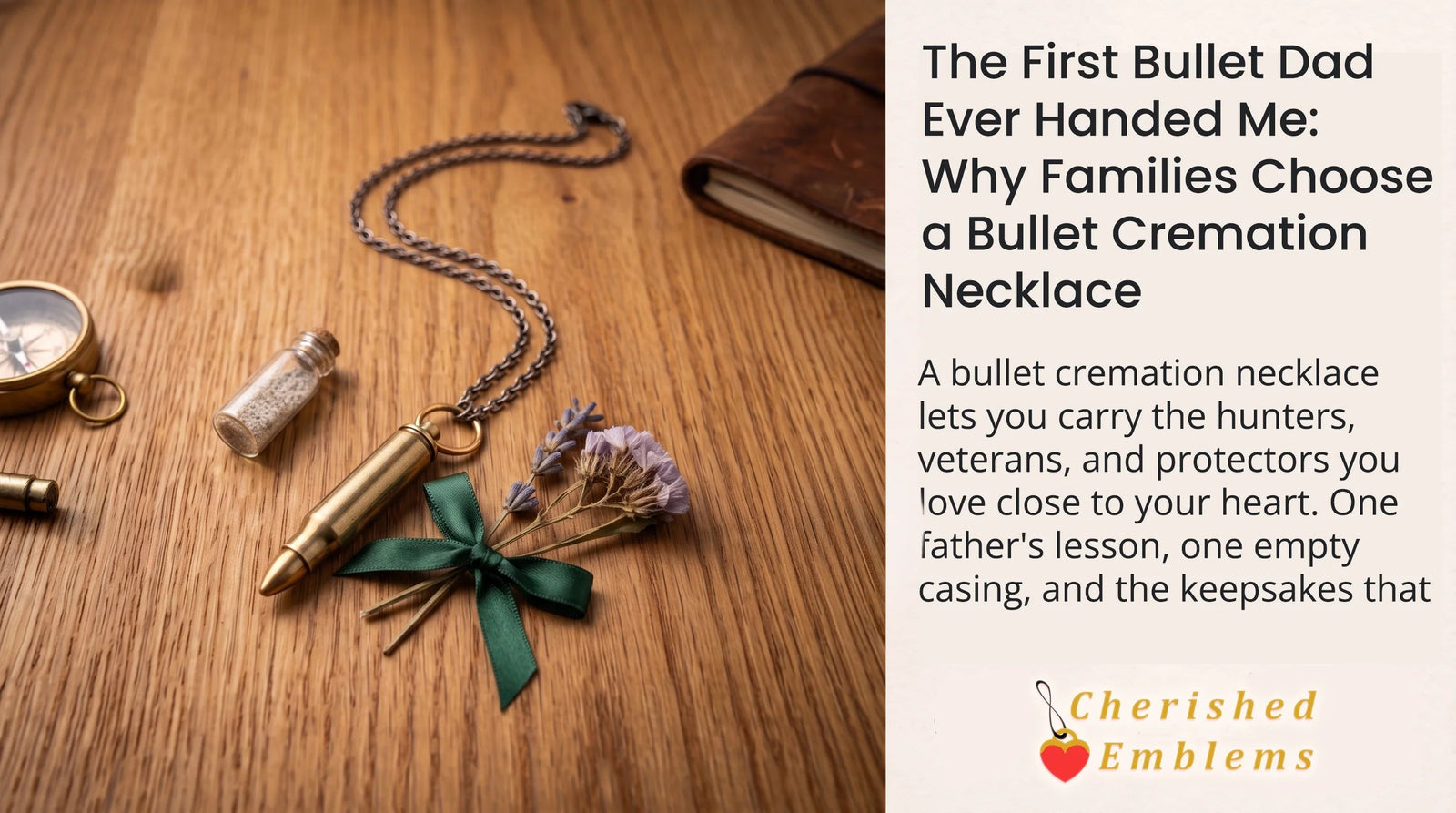 The First Bullet Dad Ever Handed Me: Why Families Choose a Bullet Cremation Necklace