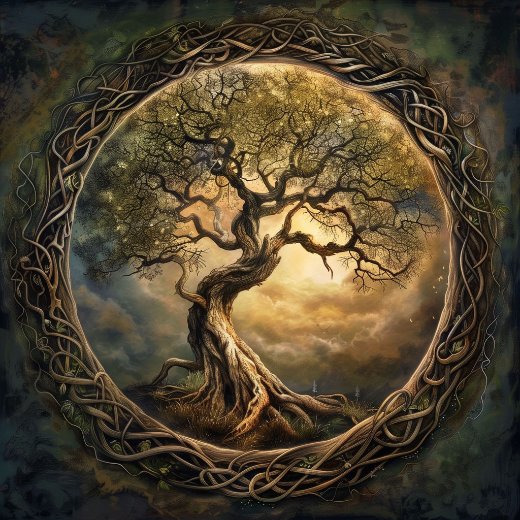 Tree of life with branch frame around it