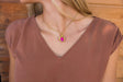 Golden Angel Wings Heart Cremation Urn Necklace With Gemstone Cremation Necklace Cherished Emblems 