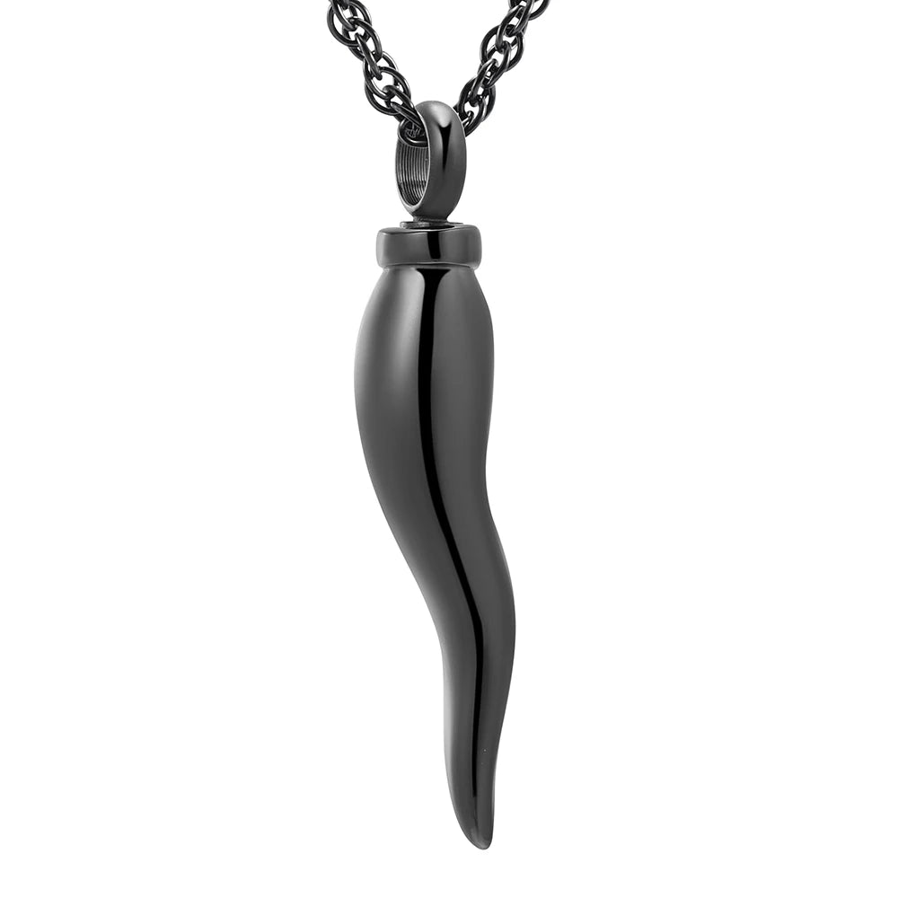 Italian horn cremation necklace store