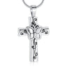 Butterfly Flower Cross Cremation Urn Necklace Cherished Emblems Sliver 
