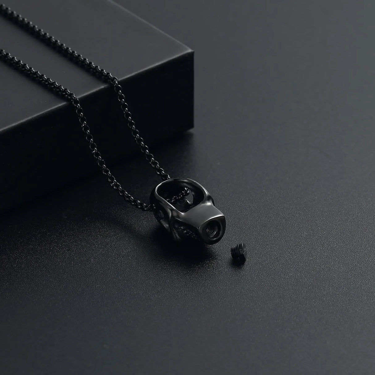 Skull Cremation Urn Necklace Cremation Necklace Cherished Emblems 