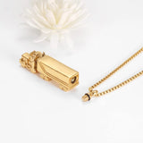 18 Wheeler Semi Truck Urn Necklace Cremation Necklace Cherished Emblems 